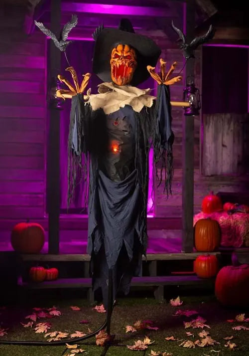 7FT Animated Raven Scarecrow Decoration Main image
