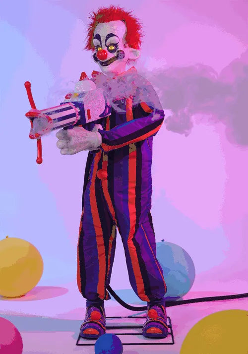5.6FT Animated Rudy Killer Klowns from Outer Space Decoration - Tekky