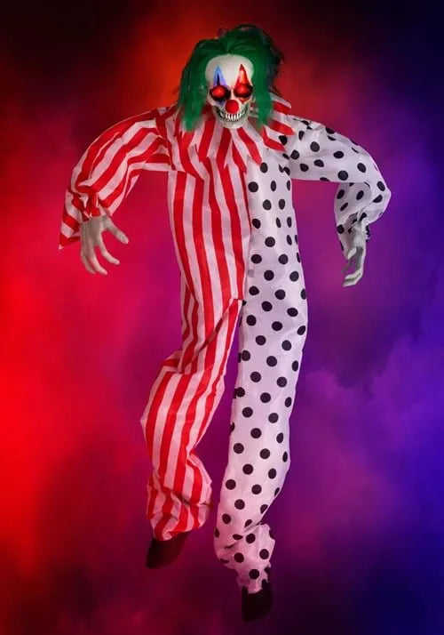 4.5FT Animated Talking Evil Clown Hanging Decoration Main image