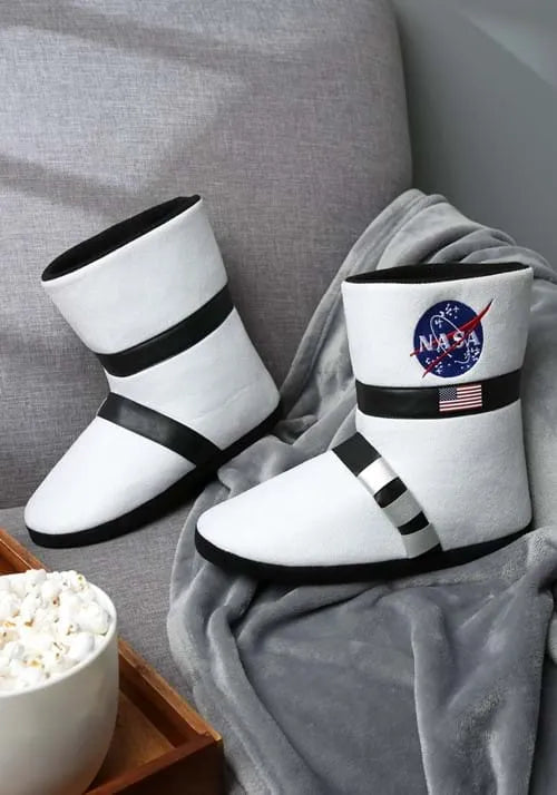 Astronaut Adult Boot Slippers Main image