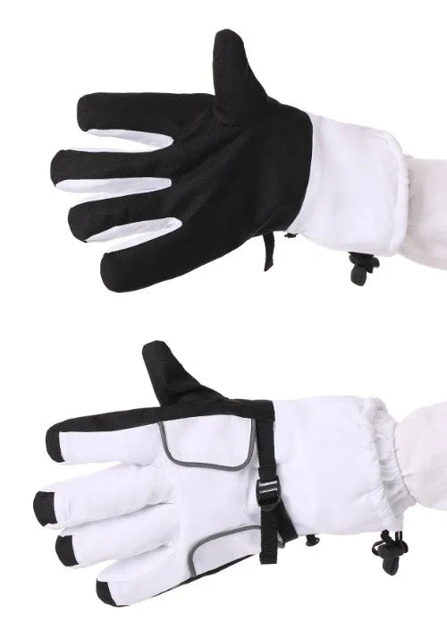 Adult Astronaut White Gloves Main image