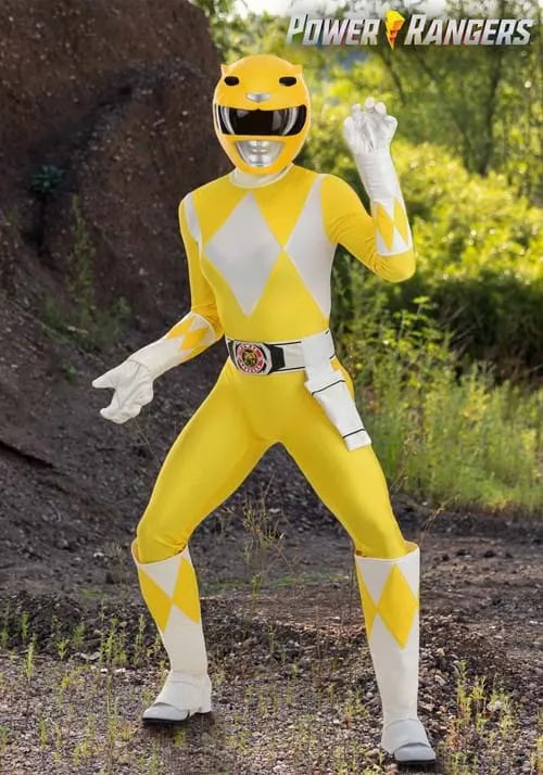 Authentic Women's Power Rangers Yellow Ranger Costume Main image