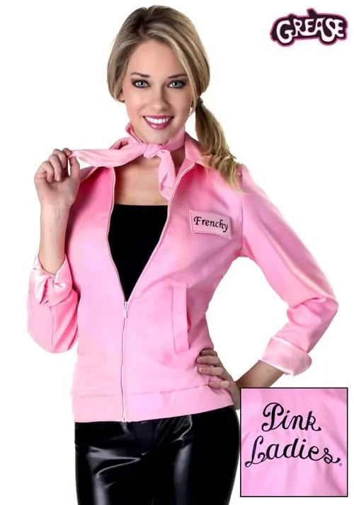 Authentic Grease Pink Ladies Jacket Costume Main image