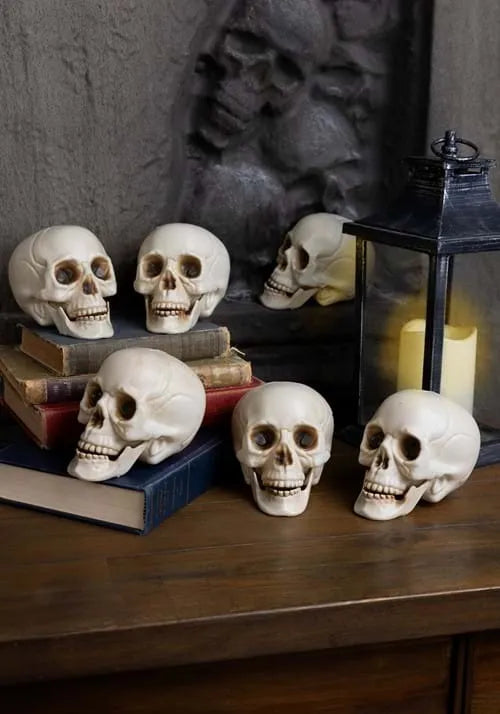 Bag of Skulls with Moving Jaws Halloween Decoration
