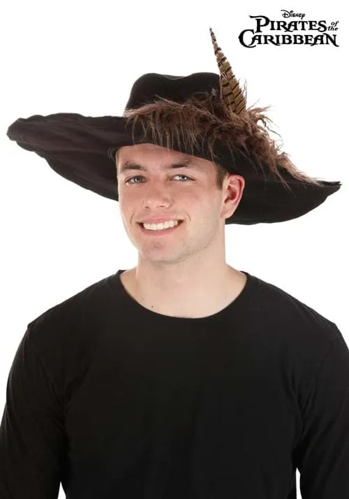 Disney Adult Barbossa Pirate Costume Hat with Feather