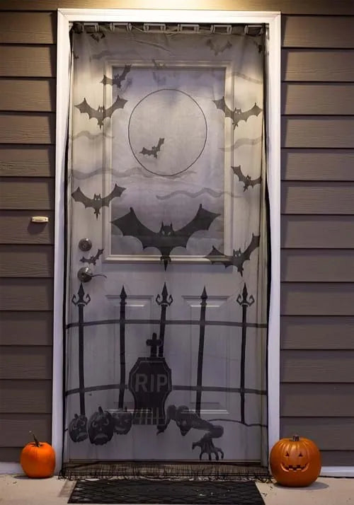7FT Batty Belfry Halloween Door Curtain Decoration Main image