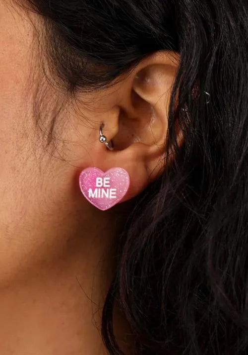 Be Mine Heart Lucite Stud Earrings Main image