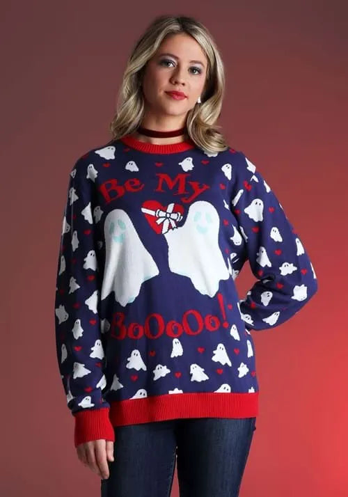 Adult Be My Boo Valentine's Day Sweater Main image