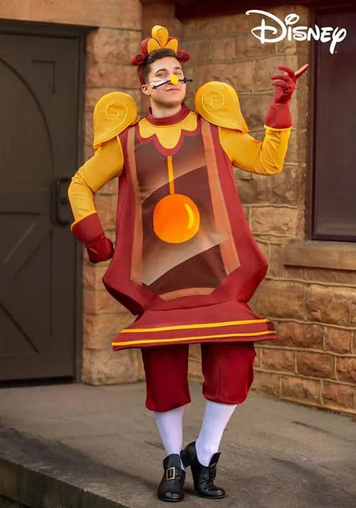 Beauty and the Beast Cogsworth Costume for Men