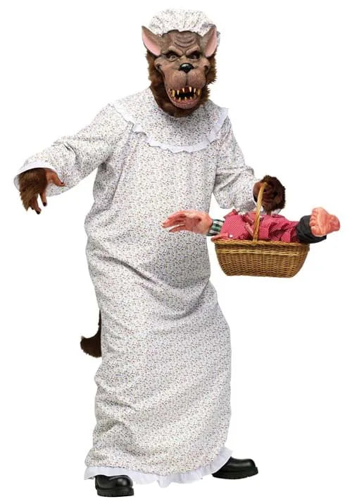 Big Bad Granny Wolf Adult Costume Main image