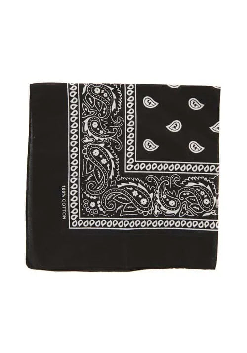 Black Patterned Bandana Main image