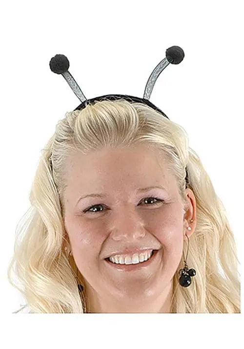 Black Bug Antennae Costume Headband