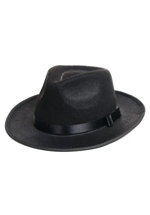 Adult Black Gangster Costume Hat Main image