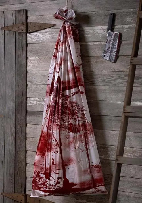 6FT Inflatable Body in Bloody Body Bag Decoration Main image