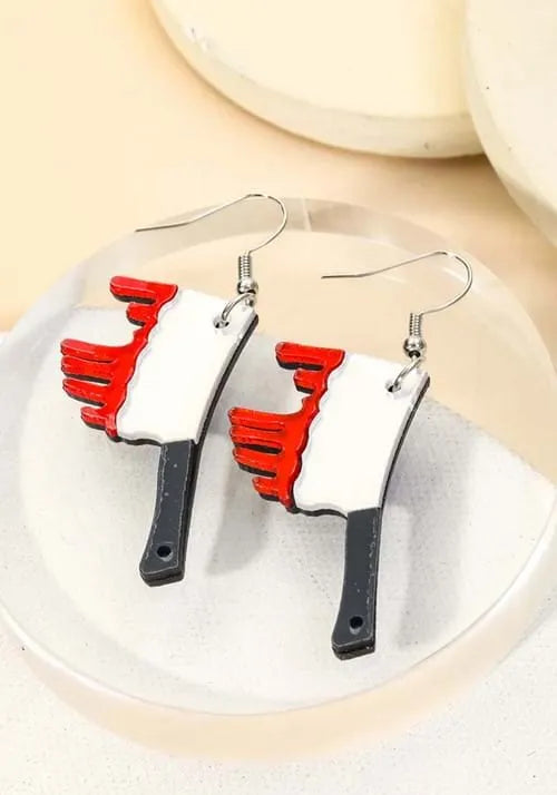 Bloody Butcher Knife Earrings Accessory Main image