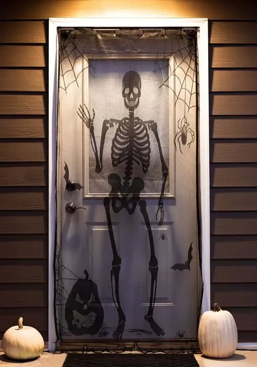 7FT Bony Buddy Skeleton Halloween Door Curtain Decoration
