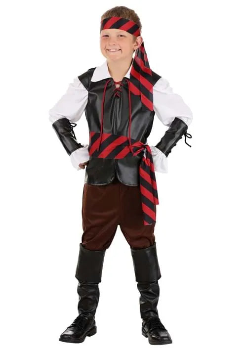 Boy's Budget Pirate Costume Main image