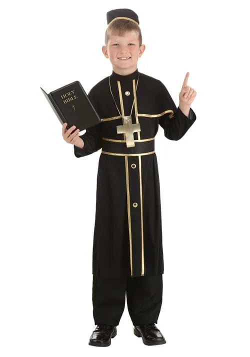 Boy's Deluxe Priest Costume Main image