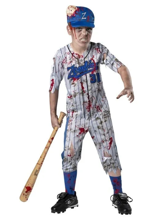 Boy's Home Run Horror Zombie Costume Main image