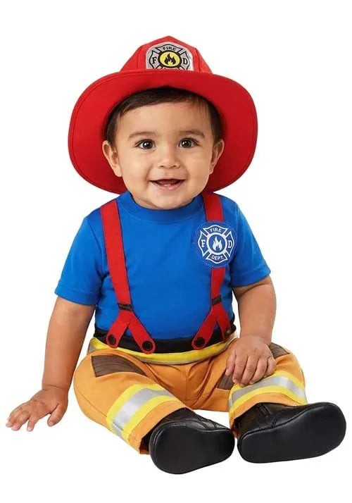 Boy's Infant/Toddler First Fireman Costume Main image