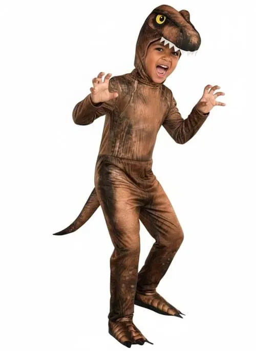 Boy's Jurassic T-Rex Jumpsuit Costume Main image