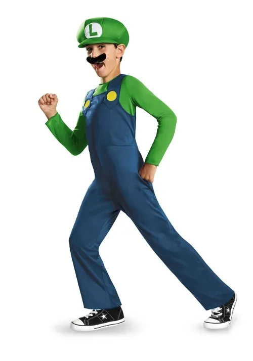 Boy's Mario Bros Luigi Costume