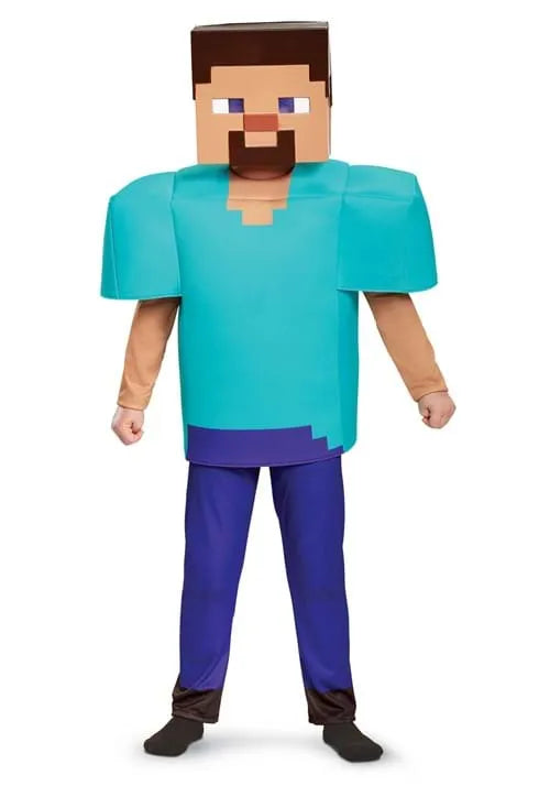 Boy's Minecraft Steve Deluxe Costume Main image