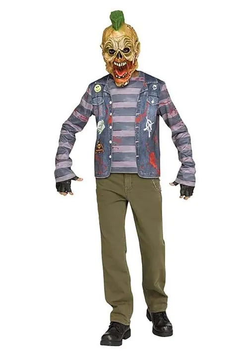 Boy's Punk Rock Zombie Costume Main image