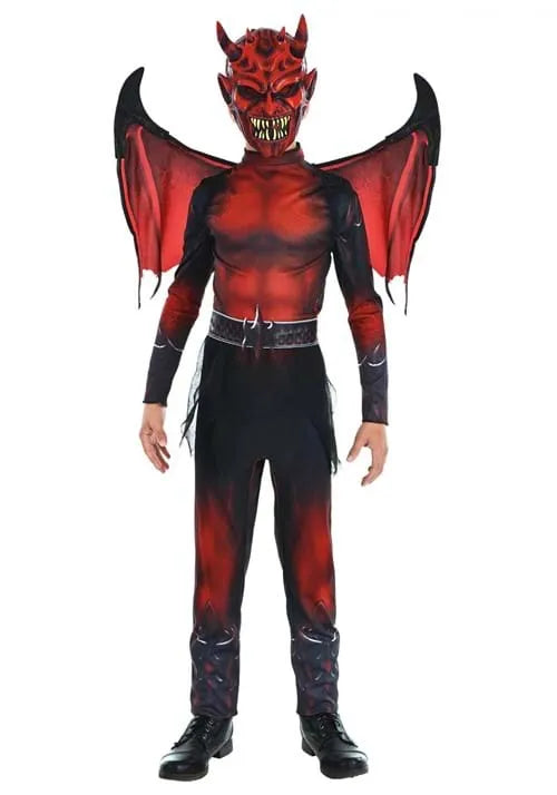 Boy's Red Demon Devil Costume