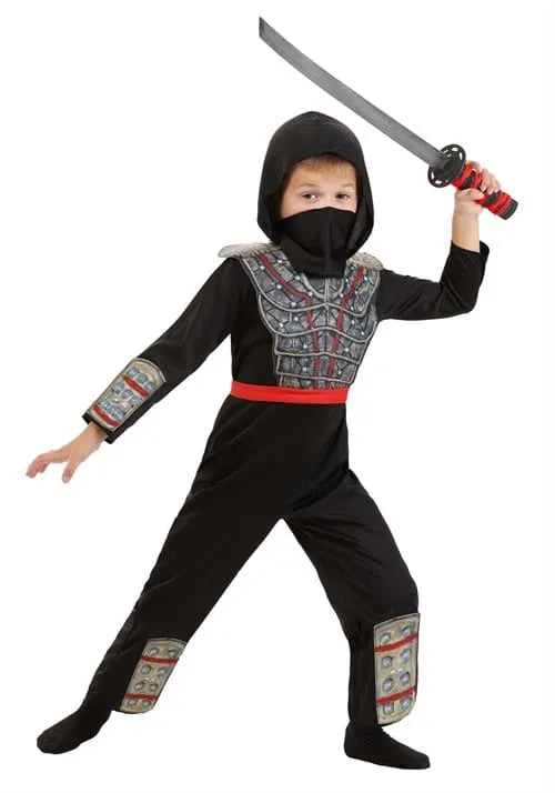Boy's Spiked Ninja Costume Main image