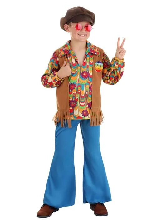 Boy's Woodstock Hippie Costume Main image