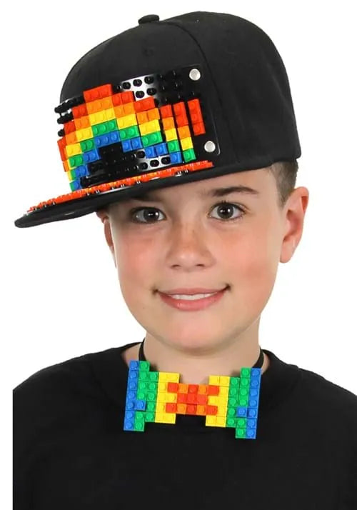 Bricky Blocks Black Snapback Hat Main image