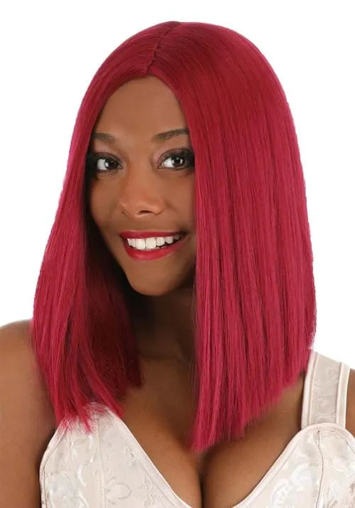 Bright Red Long Bob Wig Main image