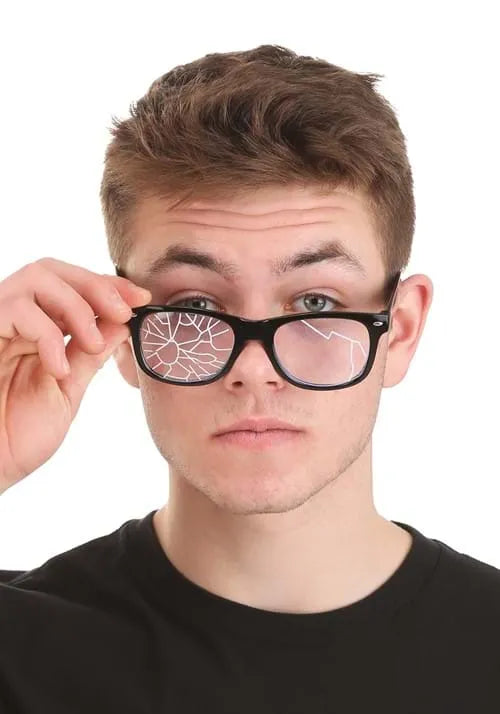 Broken Black Costume Glasses Accessory Main image