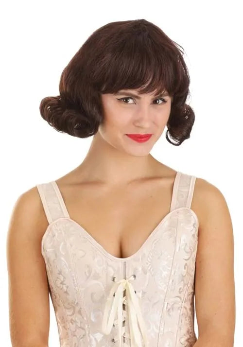 Brown 50's Wig Main image