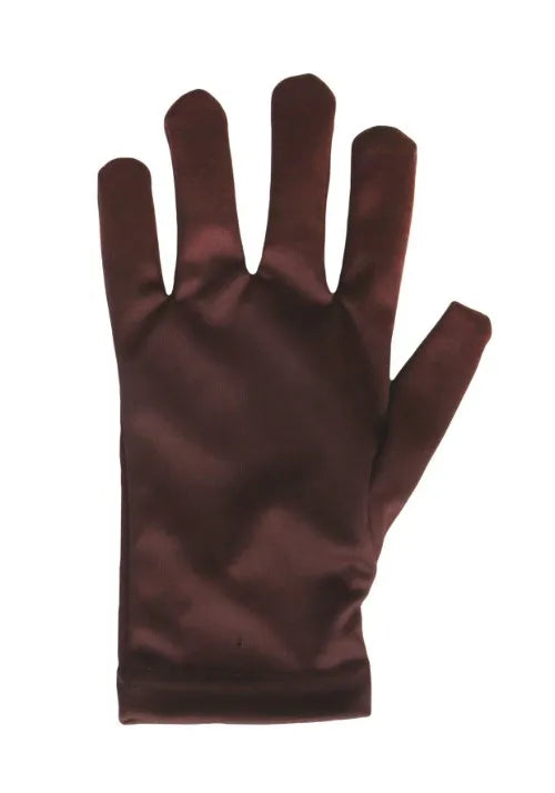 Adult Brown Costume Gloves Main image