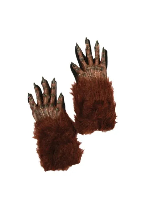 Adult Brown Werewolf Gloves Main image