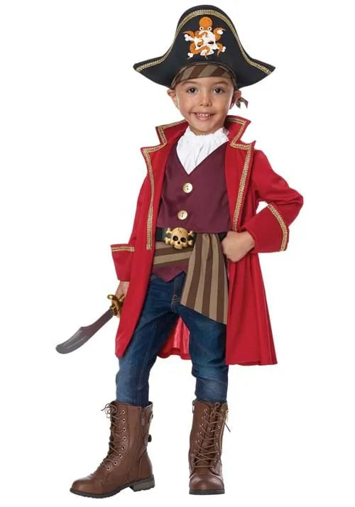 Boy's Toddler Cap'n Shorty Pirate Costume