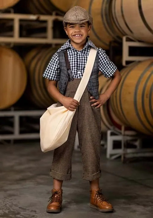 20s Newsie Kid's Costume Main image