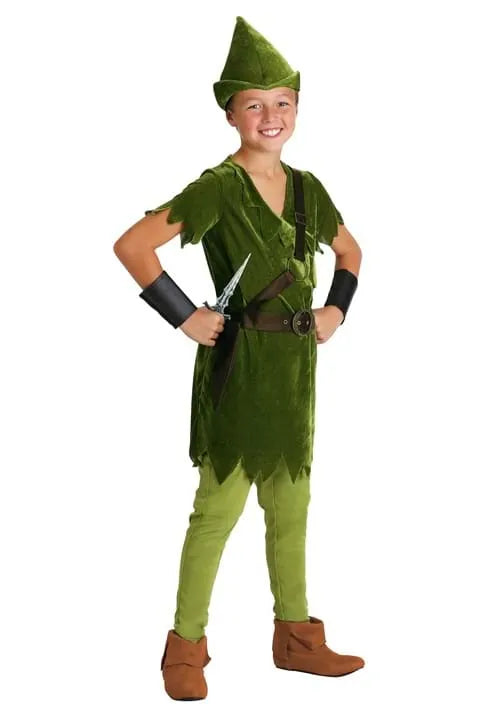Boy's Green Peter Pan Costume Main image
