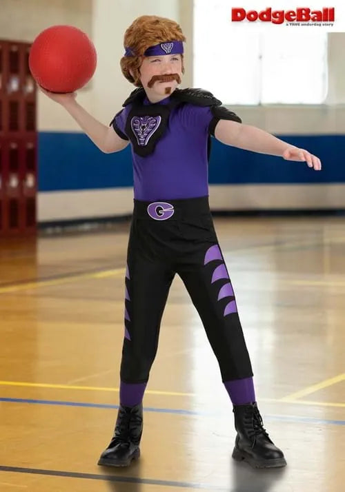 Boy's Dodgeball Purple Cobra Costume Main image