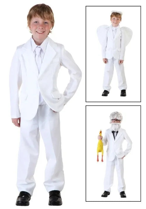 Child White Suit Costume