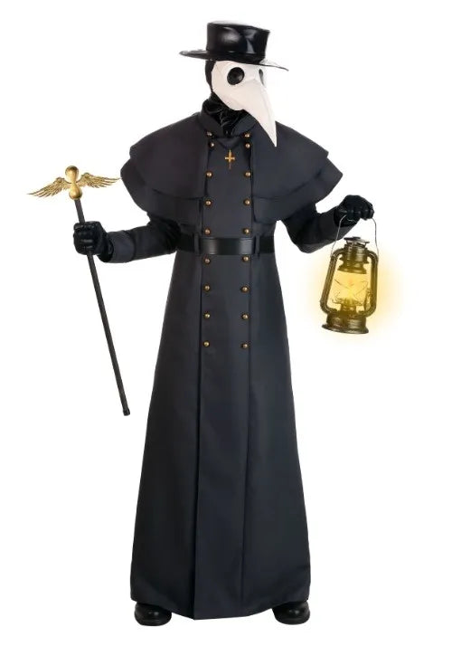 Adult Dark Plague Doctor Costume Main image