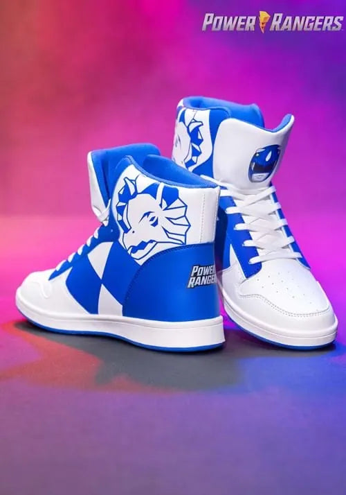 Blue Power Rangers Costume Inspired Adult Sneakers Main image