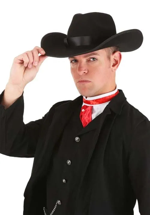 Black Western Cowboy Costume Hat Main image