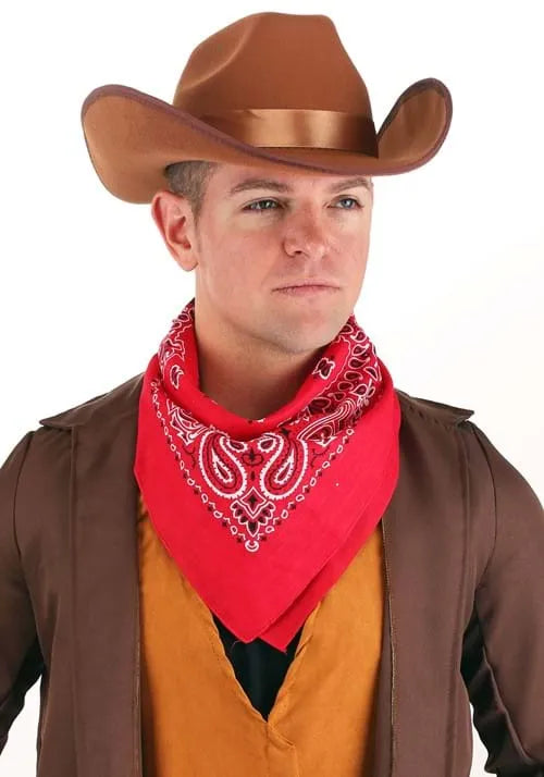 Adult Brown Western Outlaw Vigilante Cowboy Costume Hat