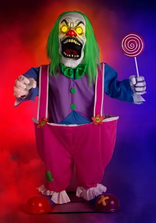 4FT Crazy Evil Killer Clown Animatronic Decoration Main image