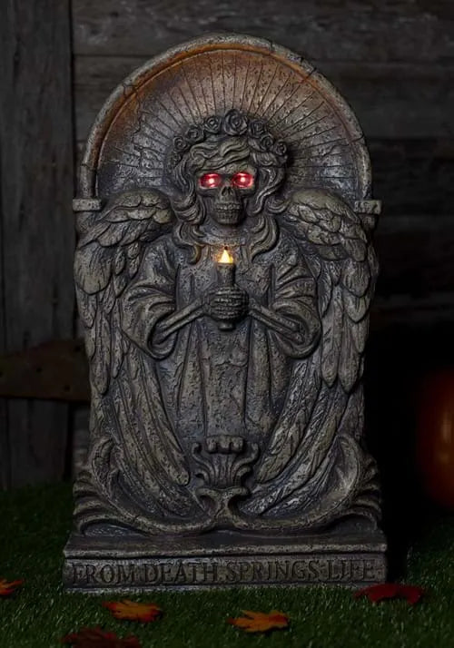 25-Inch Death Springs Life Light Up Tombstone Seasonal Visions International Decoration