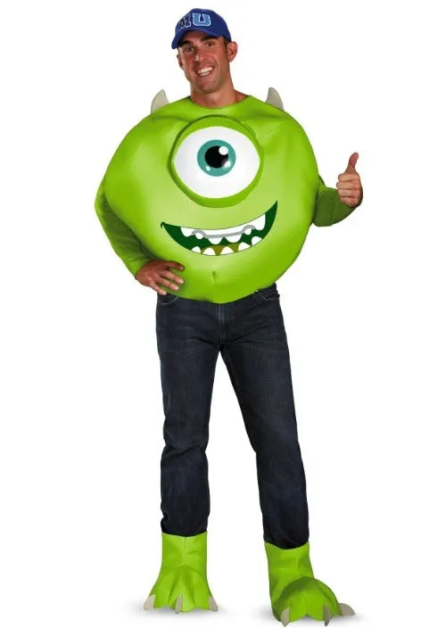 Adult Disney Deluxe Mike Wazowski Costume Main image