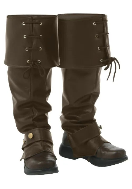 Deluxe Brown Boot Tops for Men